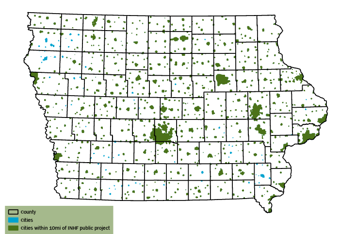 INHF coverage map