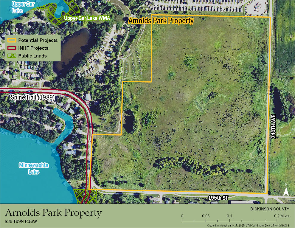 INHF and Arnolds Park working to protect 73-acre property